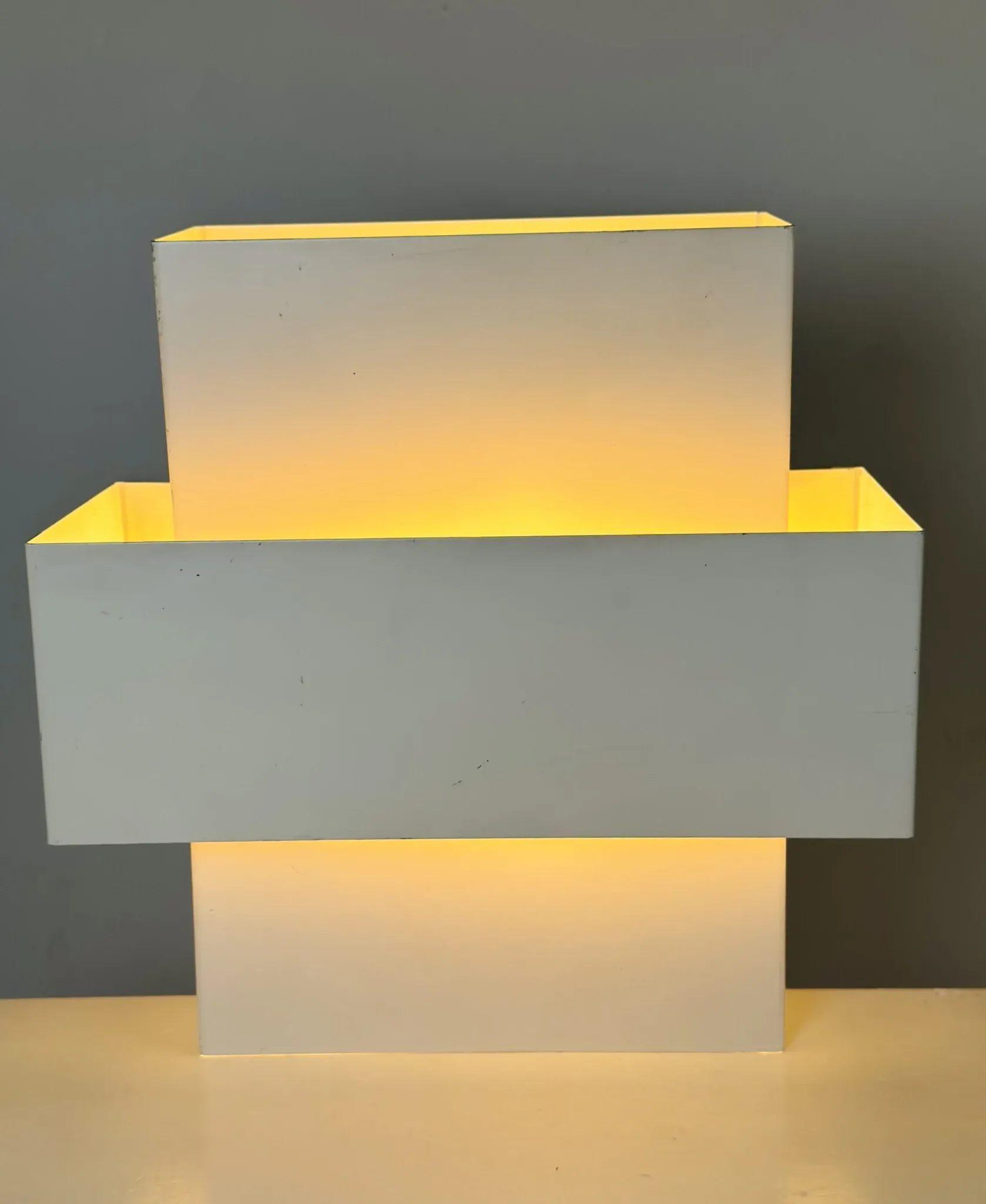 Geometric Wall Lamp By J.J.M. Hoogervorst For Anvia Nederland, The Netherlands, 1960S