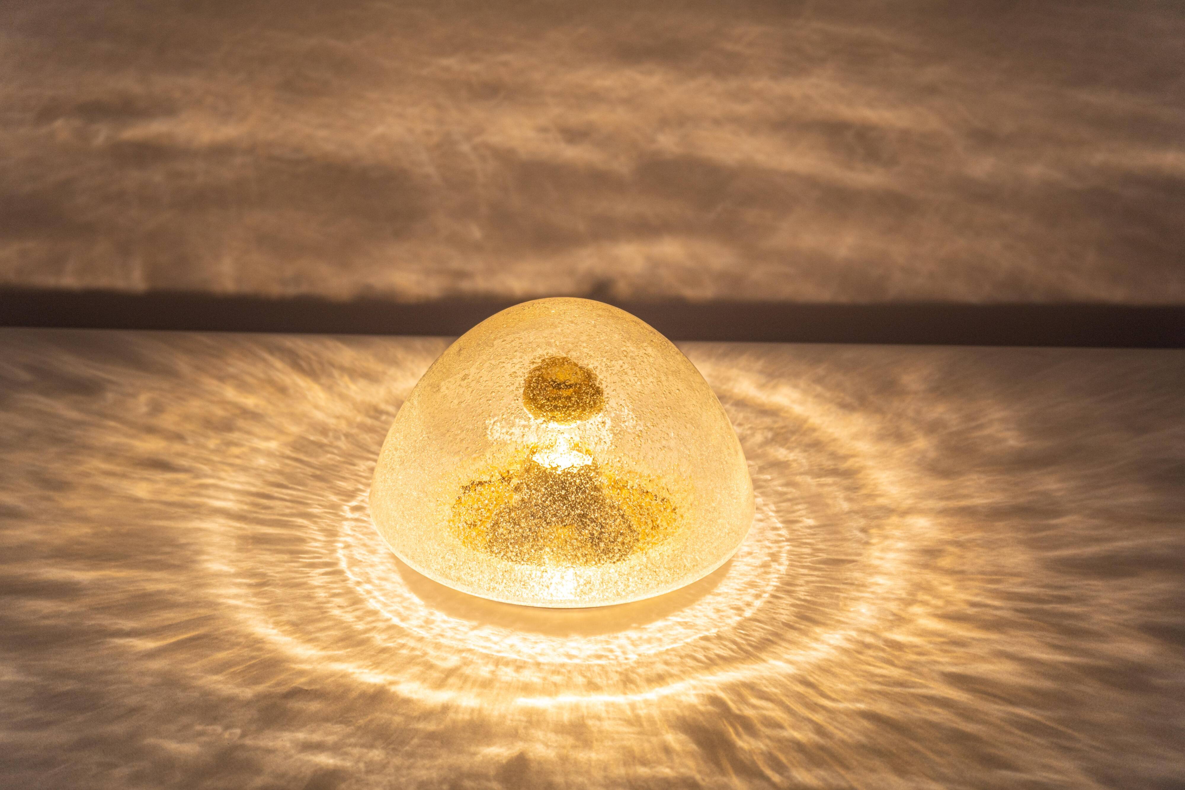 glass Space Age ceiling lights by Hoffmeister, Germany, 1960s