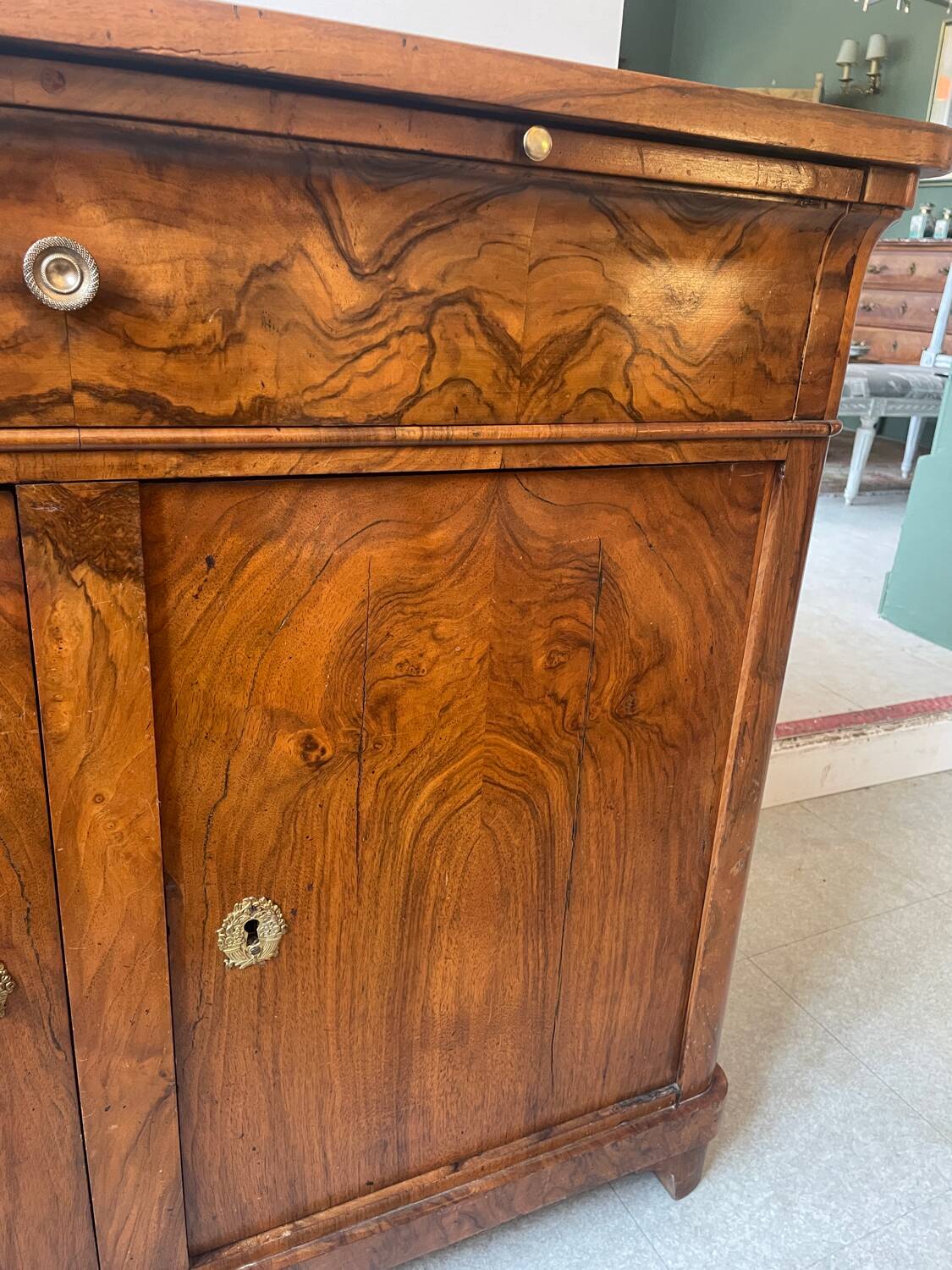 Empire sideboard in burr walnut