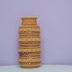 vintage ochre yellow West Germany vase of coffee beans Scheurich