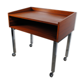 Console desserte vintage roulante 1970