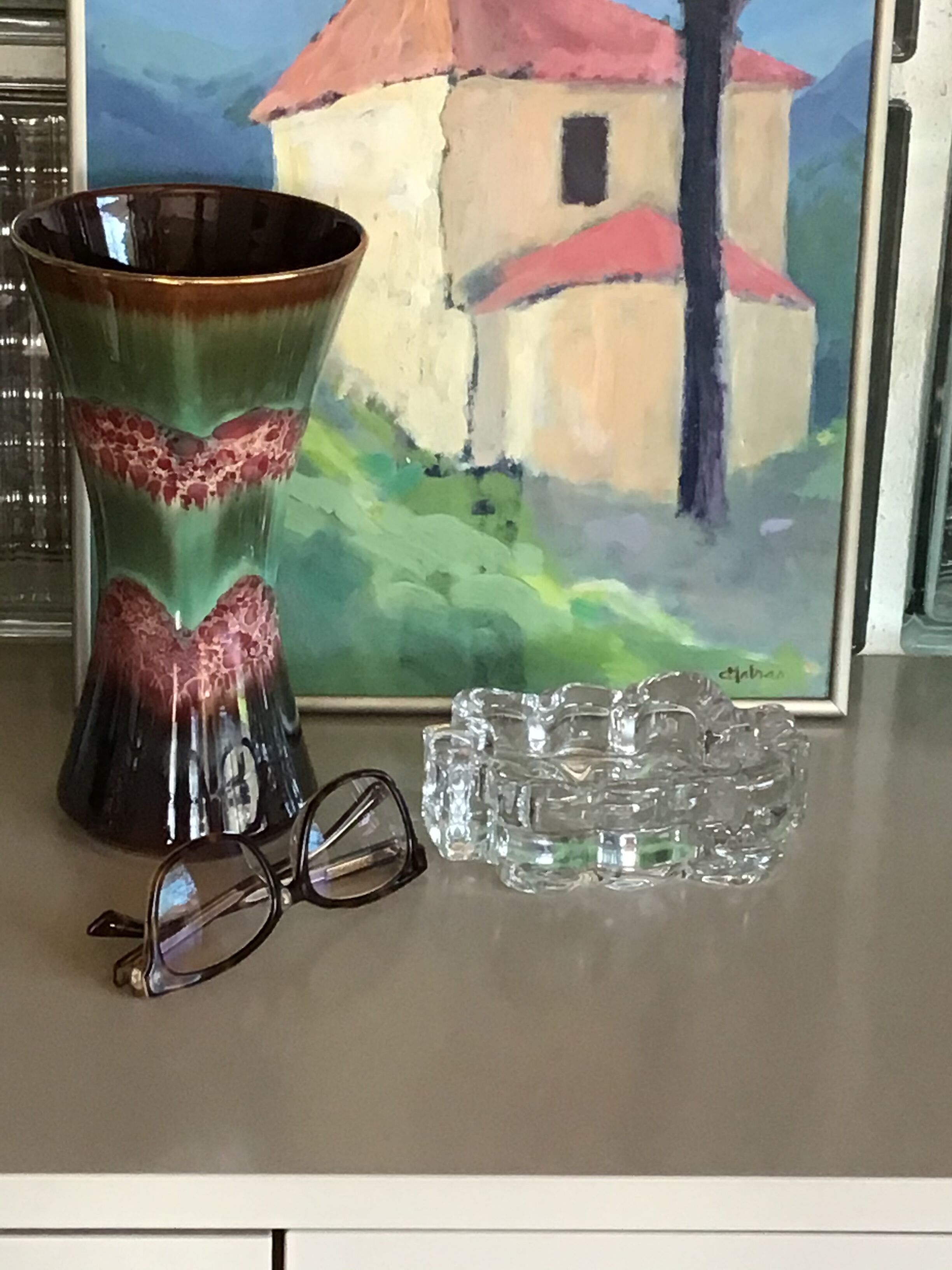 Conic vase metallic reflections Germany