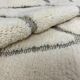 Beni Ouarain Berber rug • Brown diamond pattern on a beige background