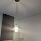 Vintage glass pendant lamp Westinghouse XIXth