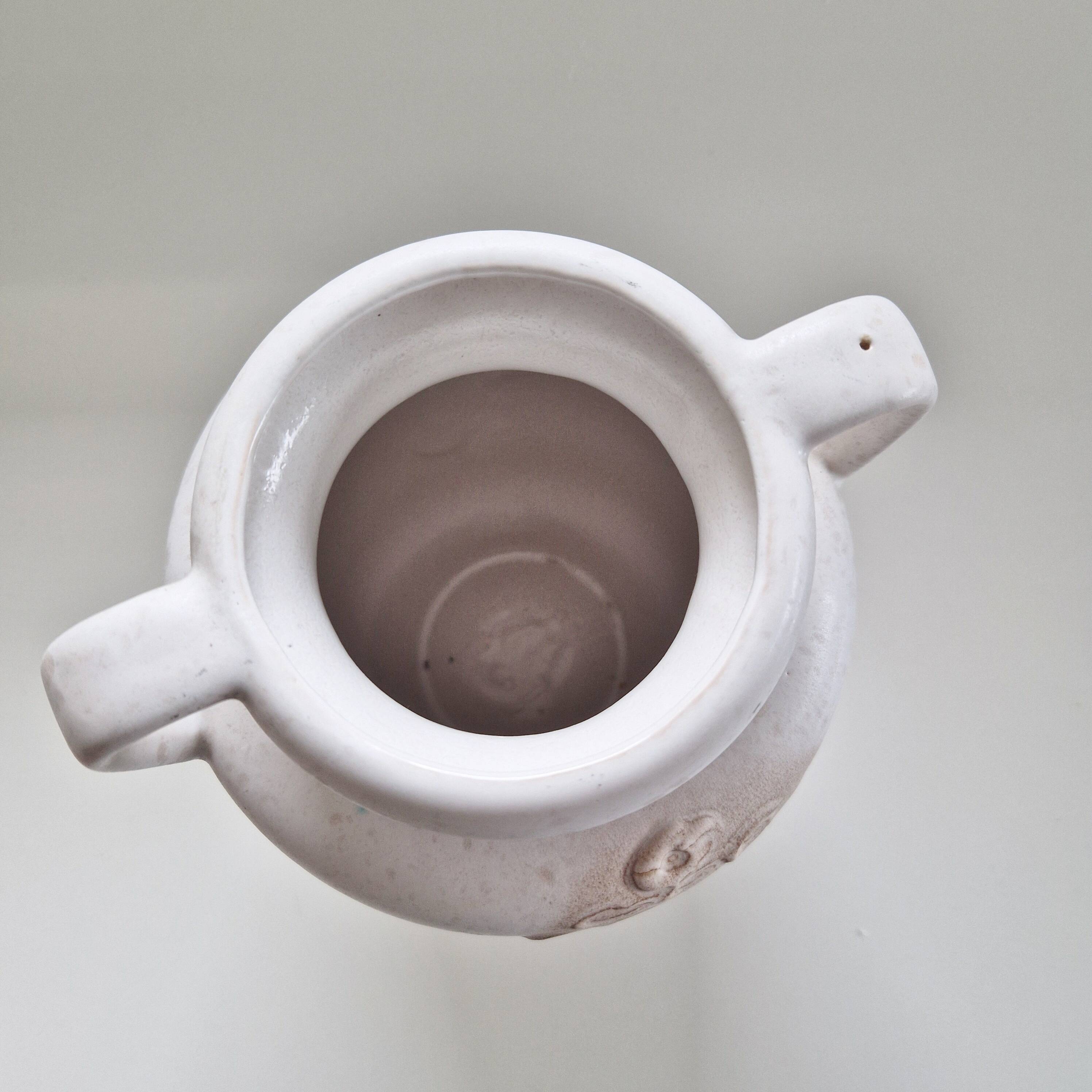 Vintage ceramic amphora vase Scheurich West Germany shabby 60s model 606-28