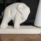 Art Deco Cubist Lamp – Primavera Workshop, Printemps. Vintage design with elephant