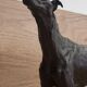 Bronze sculpture of a Greyhound