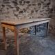 Farm table in solid oak, beech, and pine, early 20th century.