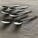 Series of 6 vintage stainless steel spoons