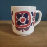 Mug Cup flower lotus blue