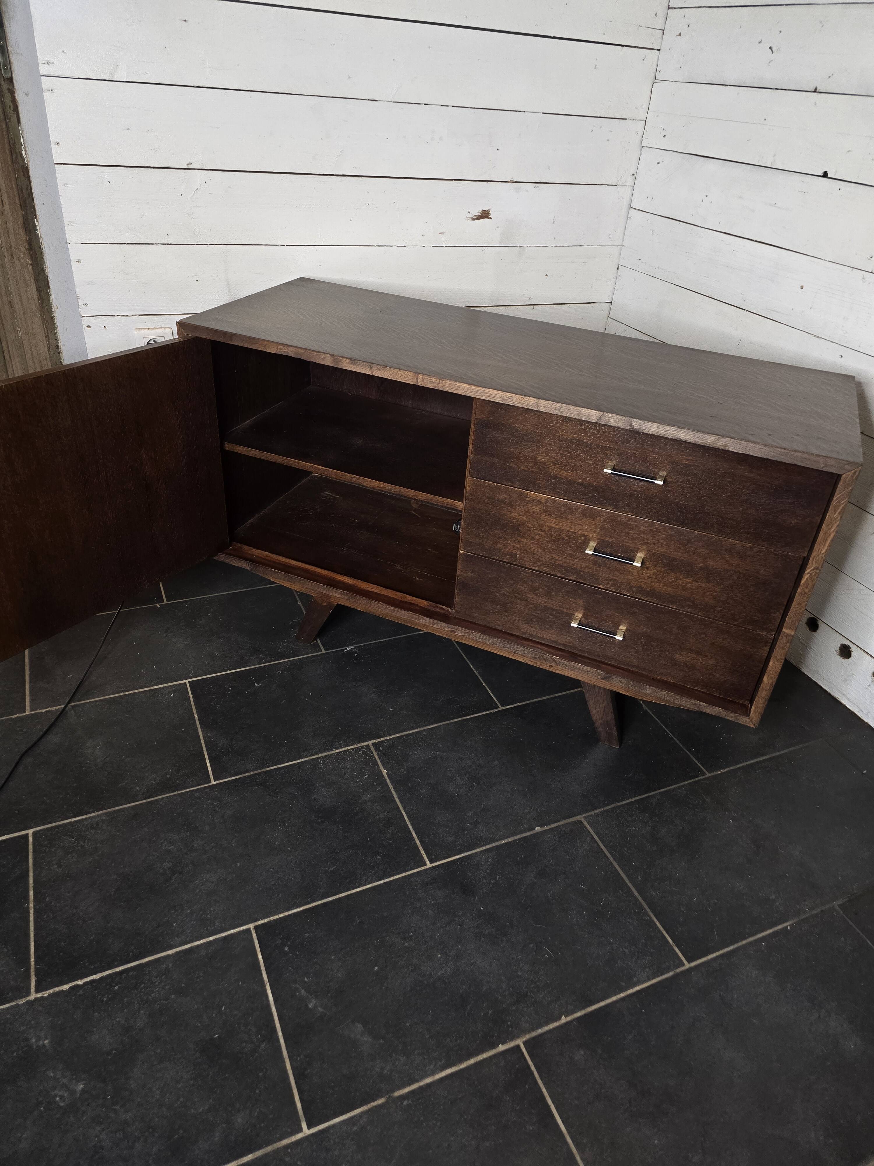 Vintage 60s oak sideboard
