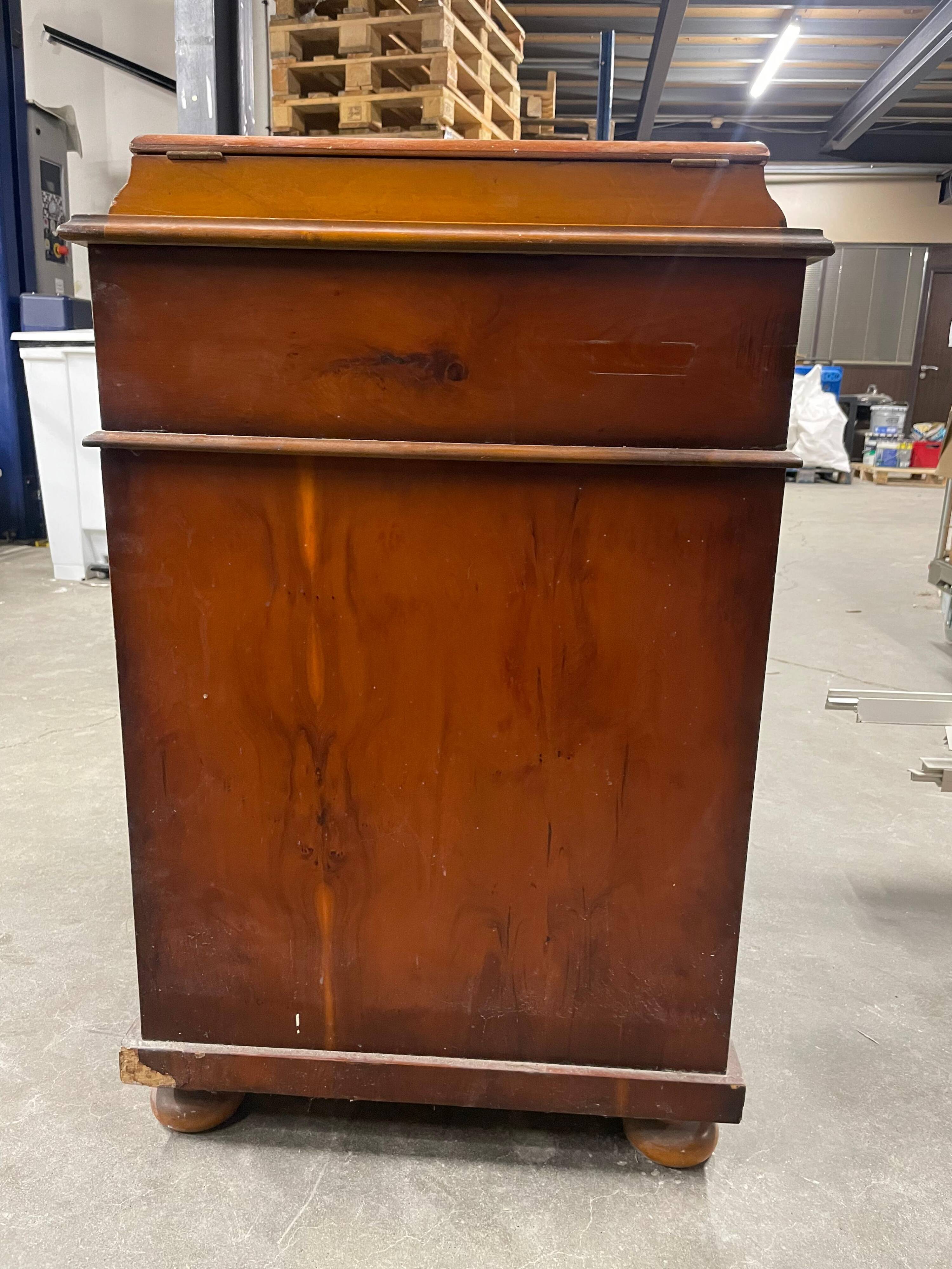 Small antique wooden secretary