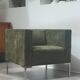 Fauteuil italien velours