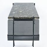 Marble and metal coffee table circa 1950