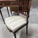 Flat desk and Louis XVI style chair in mahogany veneer (nineteenth century)