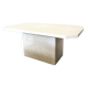 Travertine coffee table