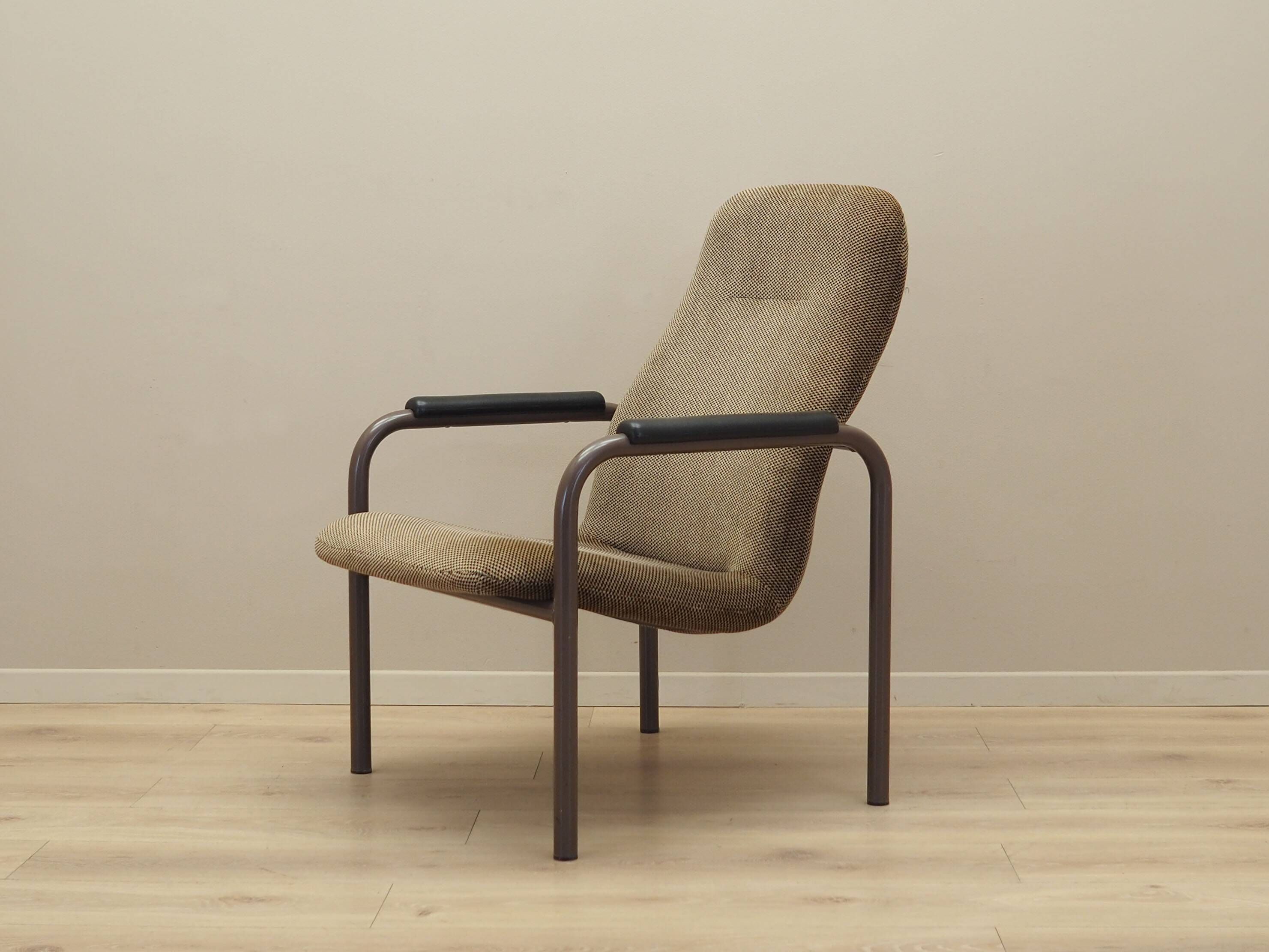 Brown armchair, Danish design, 1960s, production: Denmark