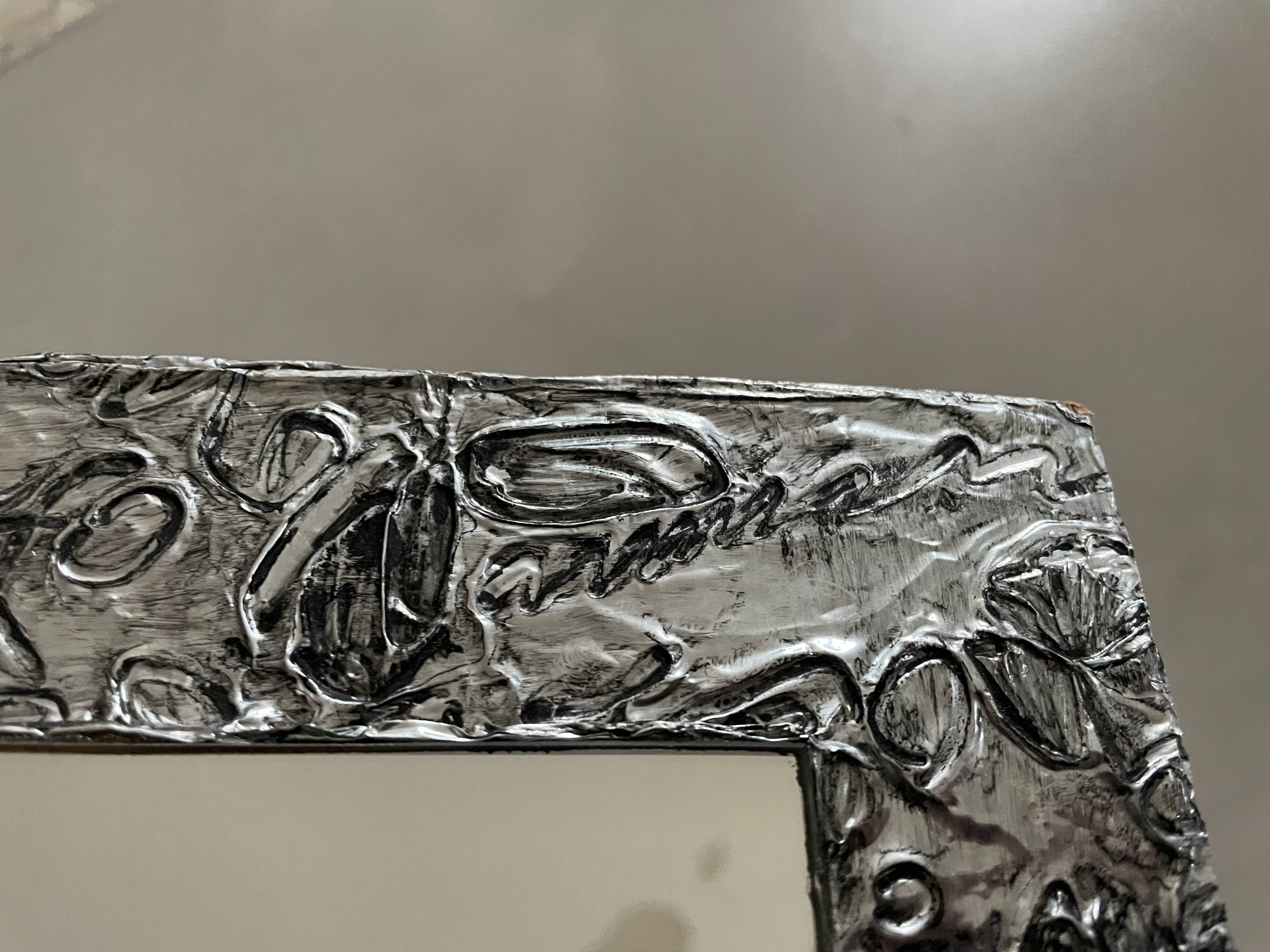 Vintage stamped mirror