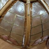 Suspension nacre et bambou