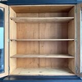 Large black patinated glass bookcase (renovated)