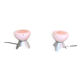 Pair of Murano glass bedside lamps, 1970