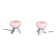 Pair of Murano glass bedside lamps, 1970
