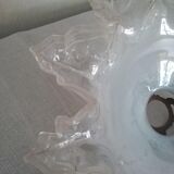 Old suspension white opaline transparent border