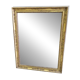 GOLDEN WOODEN MIRROR WITH PALMETTES FROM THE 19TH CENTURY