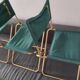 3 sièges pliable Lafuma vert vintage camping