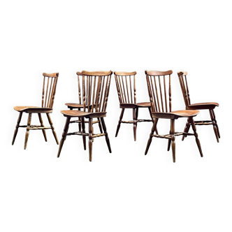 Lot de 6 chaises bistrot Baumann