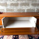 Vintage low Scandinavian sideboard in teak, 1970.