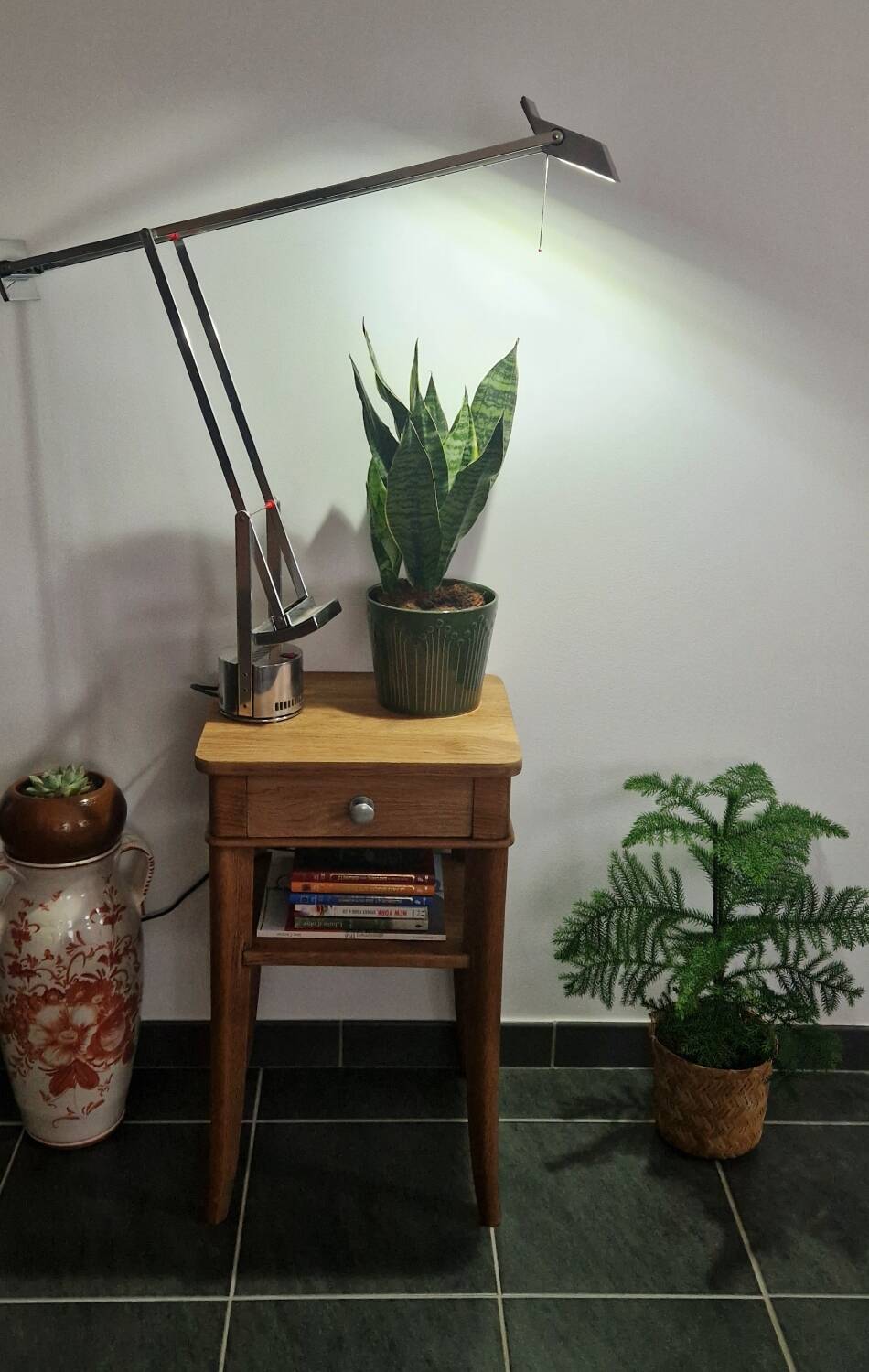 1940s oak side table