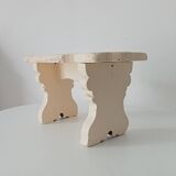 Antique carved solid wood stool