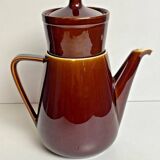 Vintage Villeroy & Boch teapot, in brown stoneware, made in Luxembourg