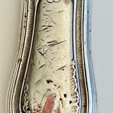 Solid silver fork 19em