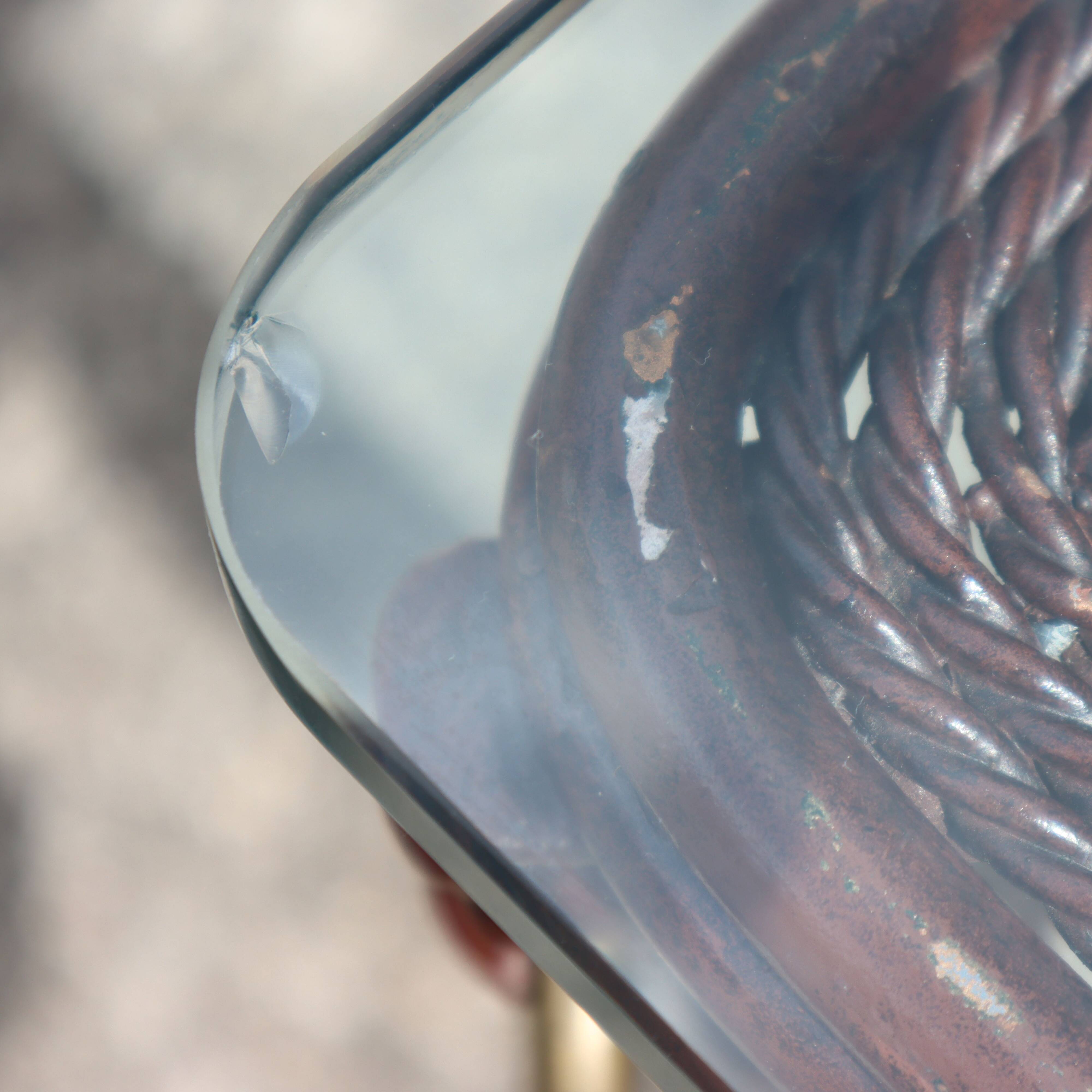 French  Iron and Glas Coffee Table-Cocktail Table-Lounge Table-80s
