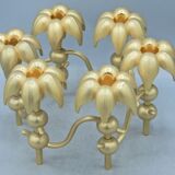 Candlestick 6 flowers in matte maiton
