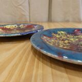 Assiettes en céramique flammée