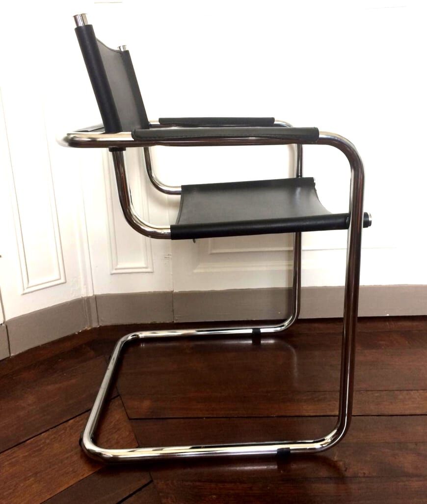 Fauteuil tubulaire de type cantilever