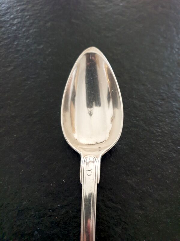 Solid silver table spoon - Old man hallmark 1st title (1819-1838) - Master Goldsmith : Fran