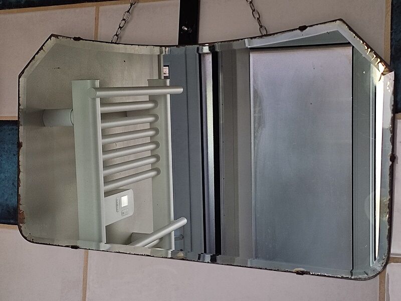 Art Deco beveled mirror