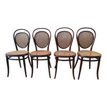 Set of 4 Thonet chairs nr 7 from 1865 ca