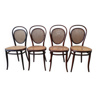 Set of 4 Thonet chairs nr 7 from 1865 ca
