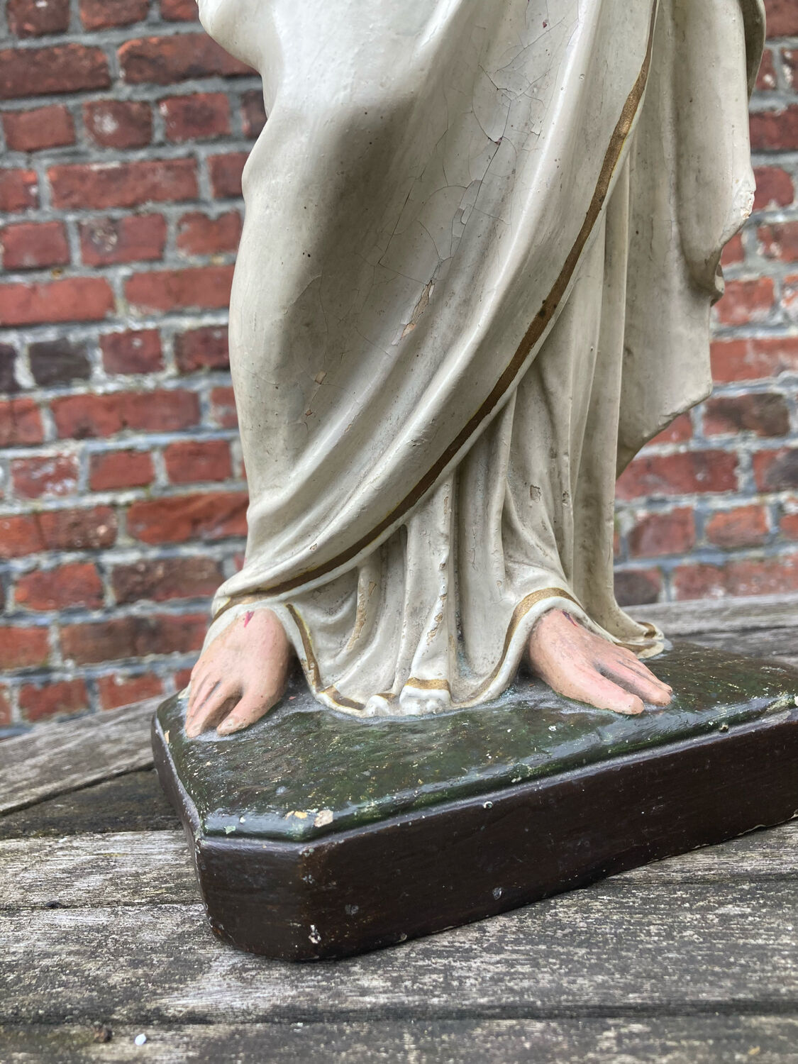 Ancient religious statue - great sacred heart