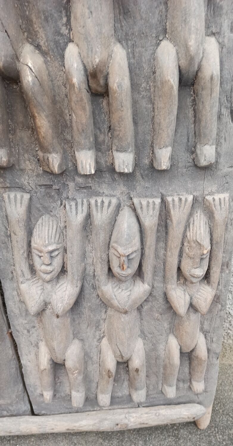 Ancienne porte en bois Dogon du Mali