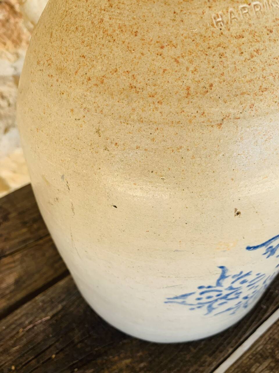Large stoneware jar, 7 litres, by F.H. Cowden, circa 1880