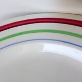 3 vintage porcelain dinner plates