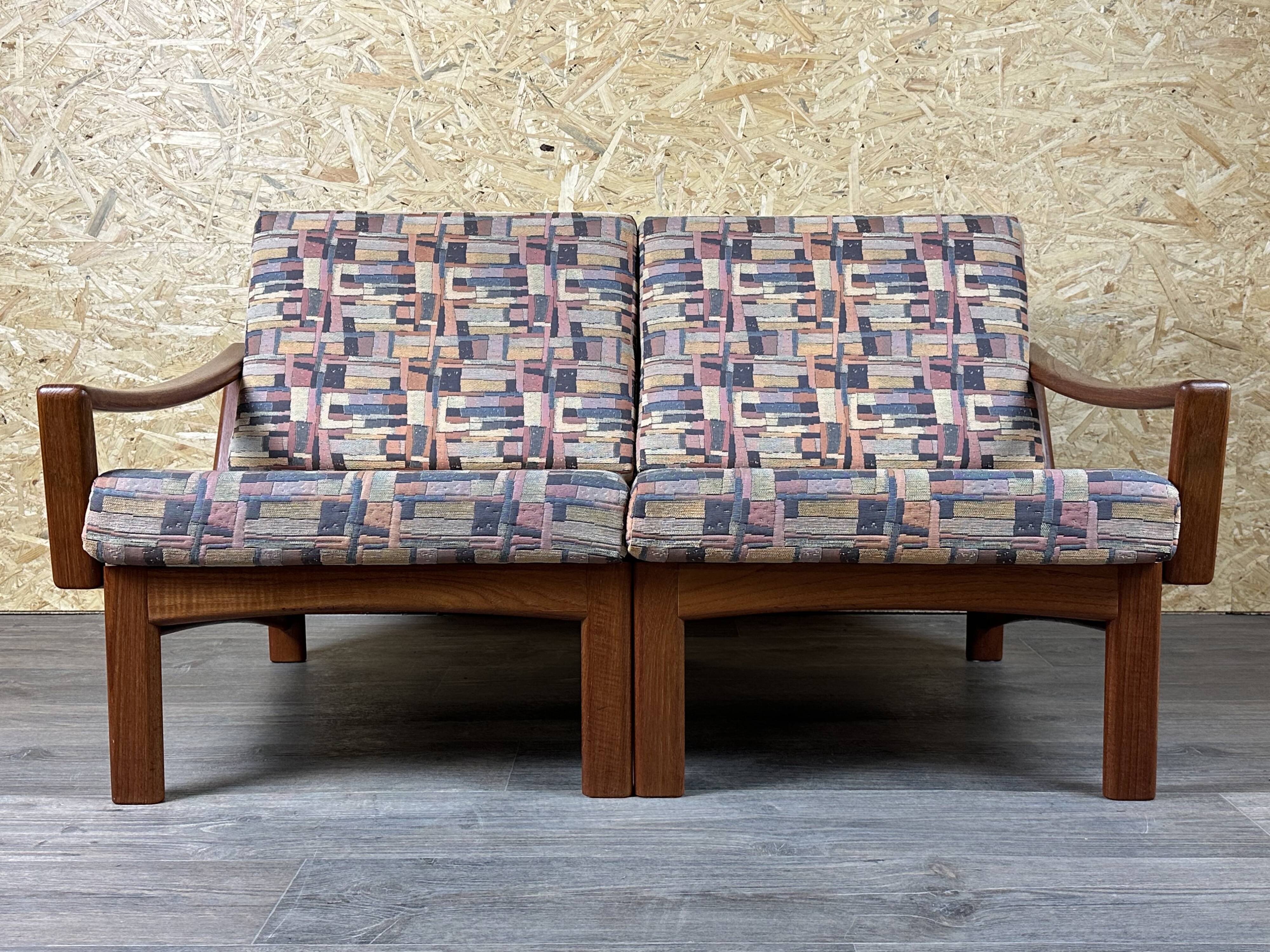 1960s/70s Teak 2-seater sofa by Glostrup Møbelfabrik Denmark Design