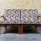 1960s/70s Teak 2-seater sofa by Glostrup Møbelfabrik Denmark Design