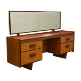 Mid century teak dressing table and stool by White and Newton